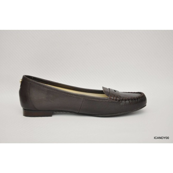 Michael Kors WINSOR Leather Penny Loafer Flat Slip-On Moc Brown 6 New - Picture 7 of 7